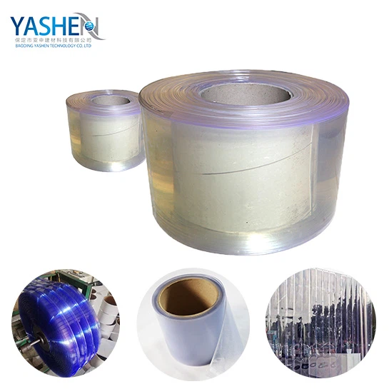 Polar Clear Ribbed PVC Strip Gardin